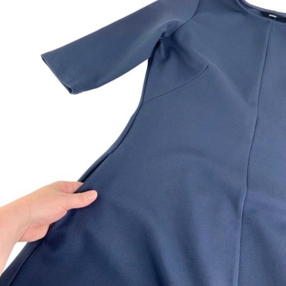 Betabrand Ready Set Go Navy Blue Dress. - Picture 6 of 7